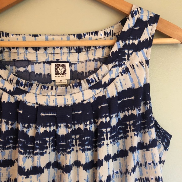 Anne Klein Tops - Anne Klein shibori print tank top
